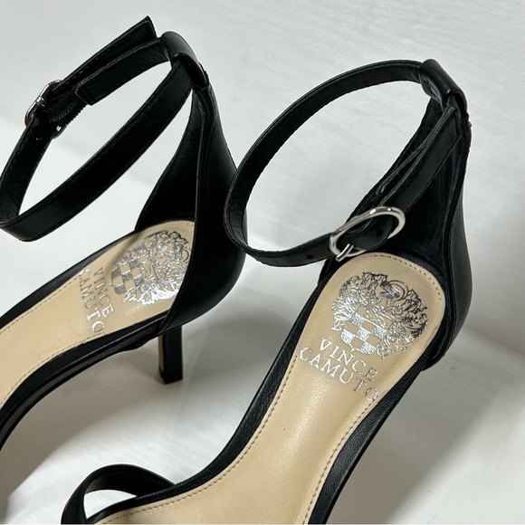 Vince Camuto Sarriss Black Strap Heel Size 6 - Picture 3 of 13